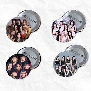 Baby Monster 1.5 inch Pinback Button 4 Pack KPop Music Group Stocking Stuffer
